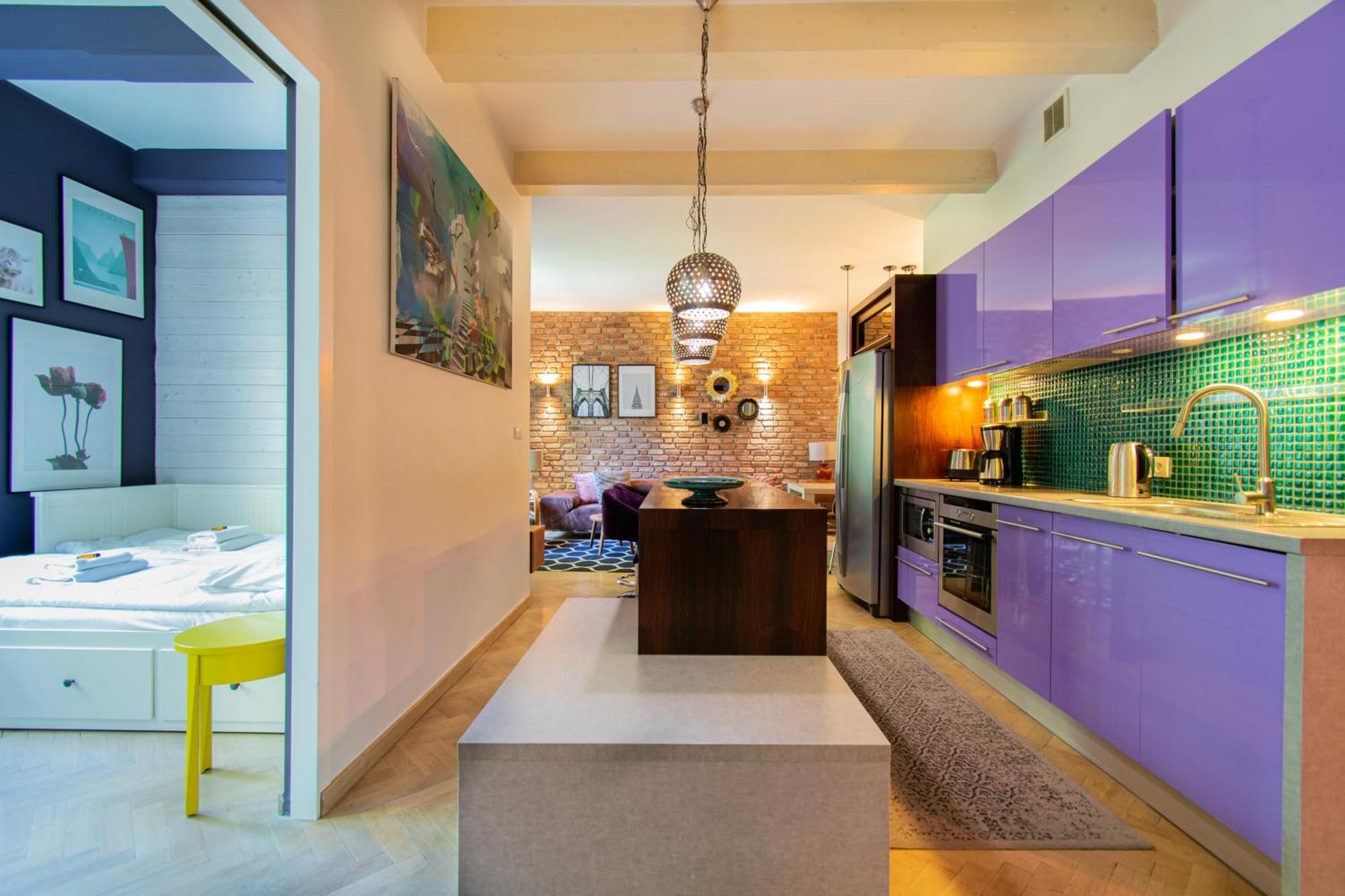 Spacious 3Br Apartment With Ac In Living Room, 2 Balconies Krakow Luaran gambar